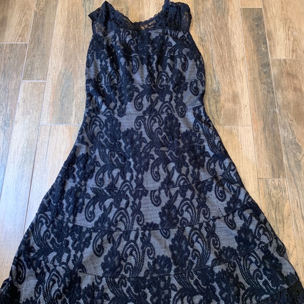 Black dress with lace